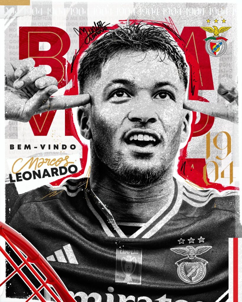 Santos Oficializa Venda De Marcos Leonardo Ao Benfica De Portugal