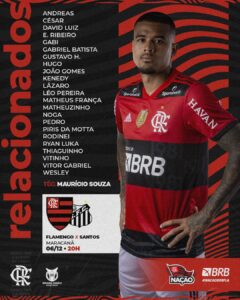 Veja a escalação do Urubu para o jogo contra o Vasco