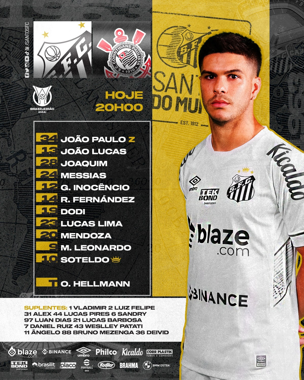 Horário do jogo do Corinthians hoje e onde vai passar o clássico - 21/06