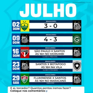 O calendário do Grêmio em julho