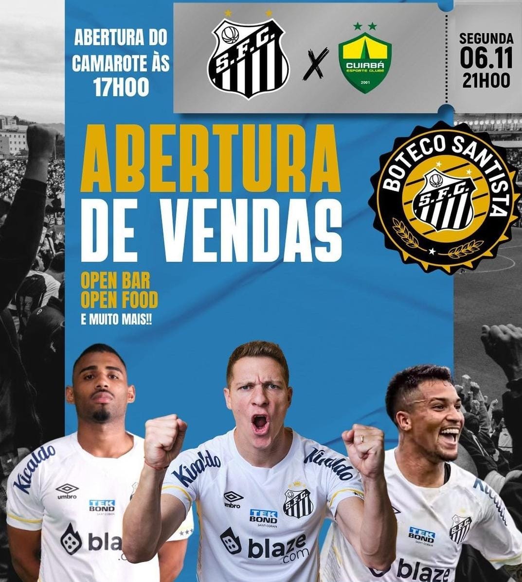 Santos vai realizar 'Boteco Santista' contra o Red Bull Bragantino na Vila  Belmiro - Diário do Peixe